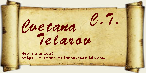 Cvetana Telarov vizit kartica